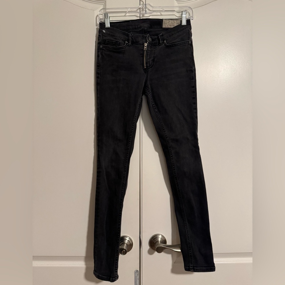All Saints Women’s Low Rose Gray Skinny Jeans
